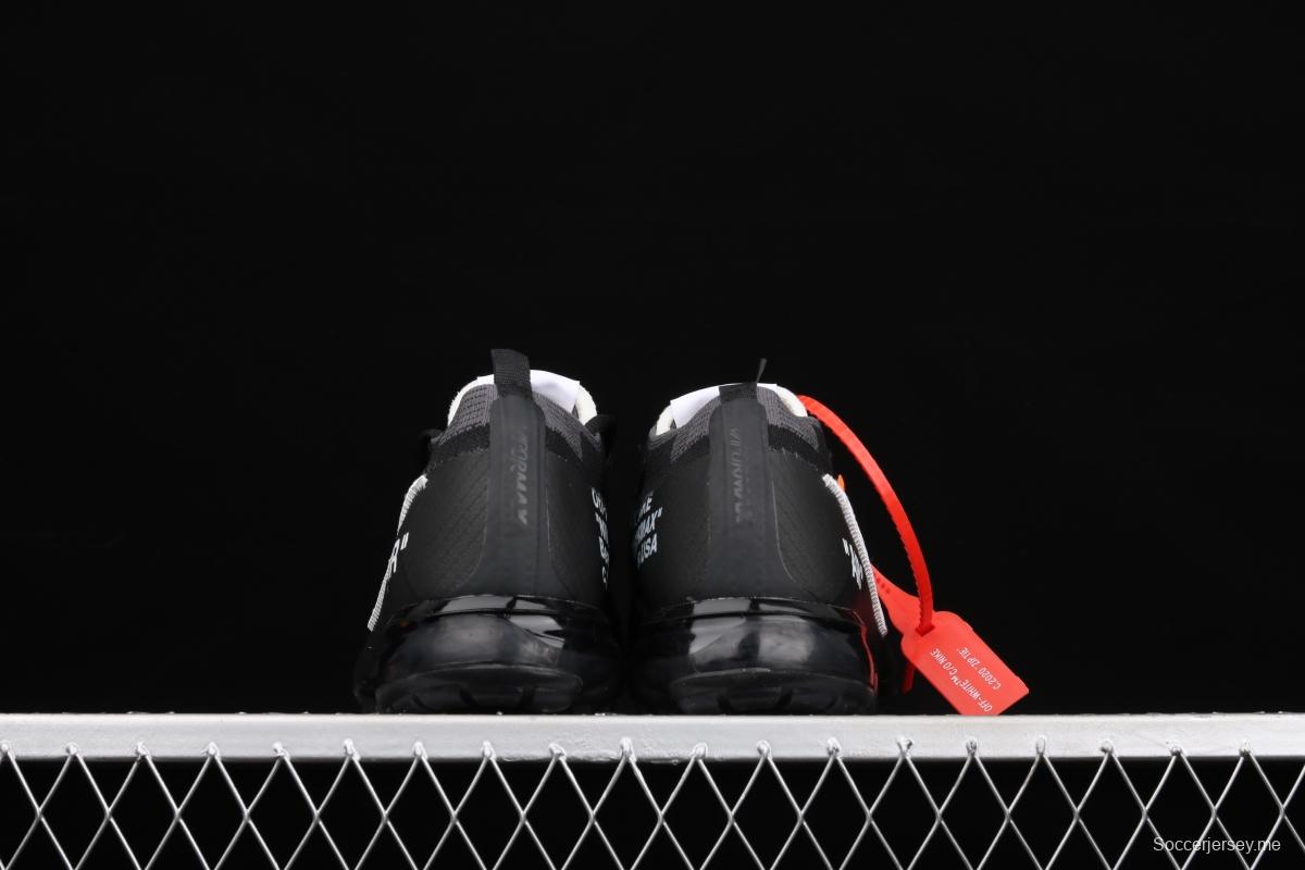 OFF-White x NIKE Vapor Max steam cushion jogging shoes AA3831-001