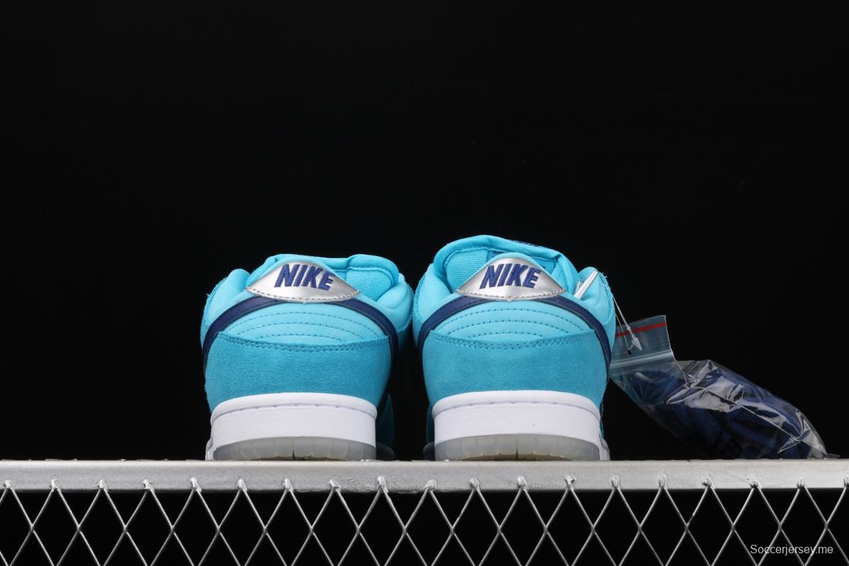 NIKE SB DUNK Low Pro sky blue wool-like low-top casual board shoes BQ6817-400