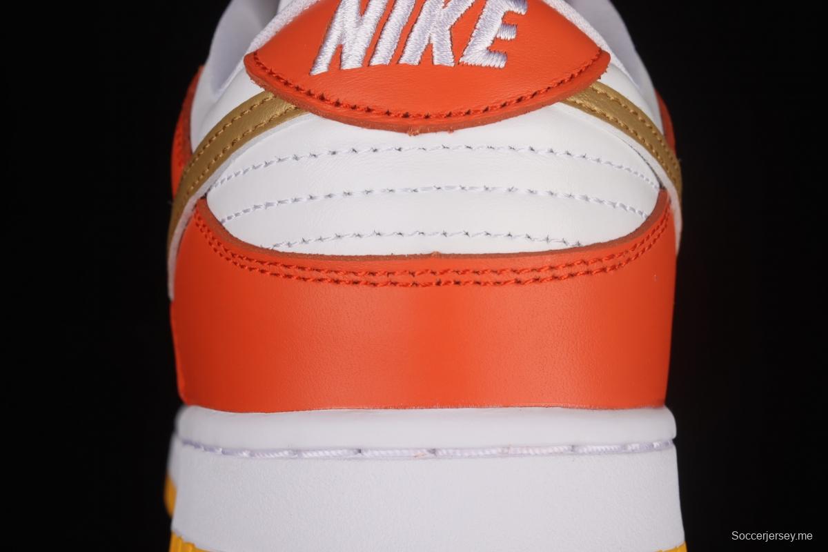 NIKE DUNK Low Golden Orange Platinum Orange SB rebound Fashion Leisure Board shoes DQ4690-800