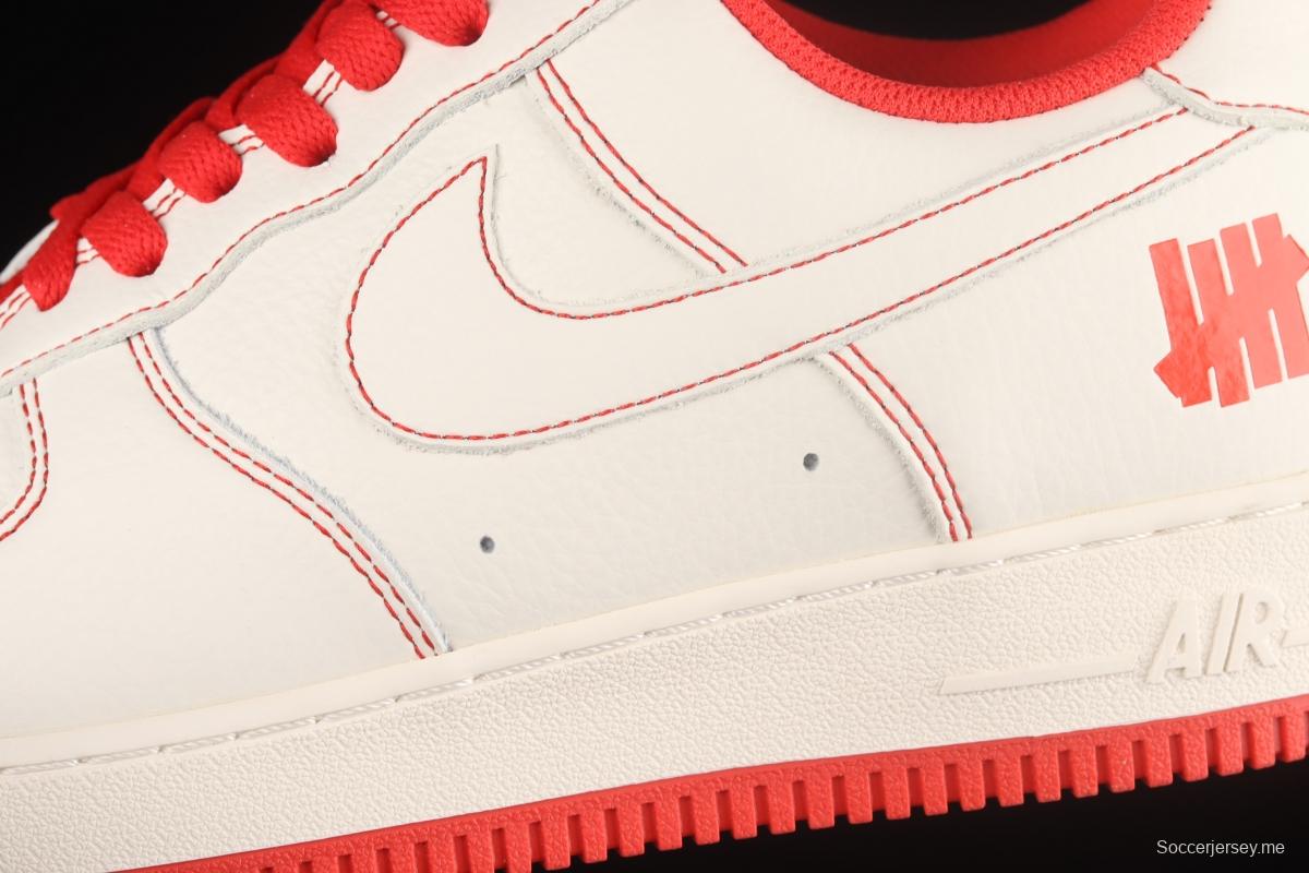 Undefeated x NIKE Air Force 1o07 Low low-top casual board shoes UN1315-801co-branded in white and red