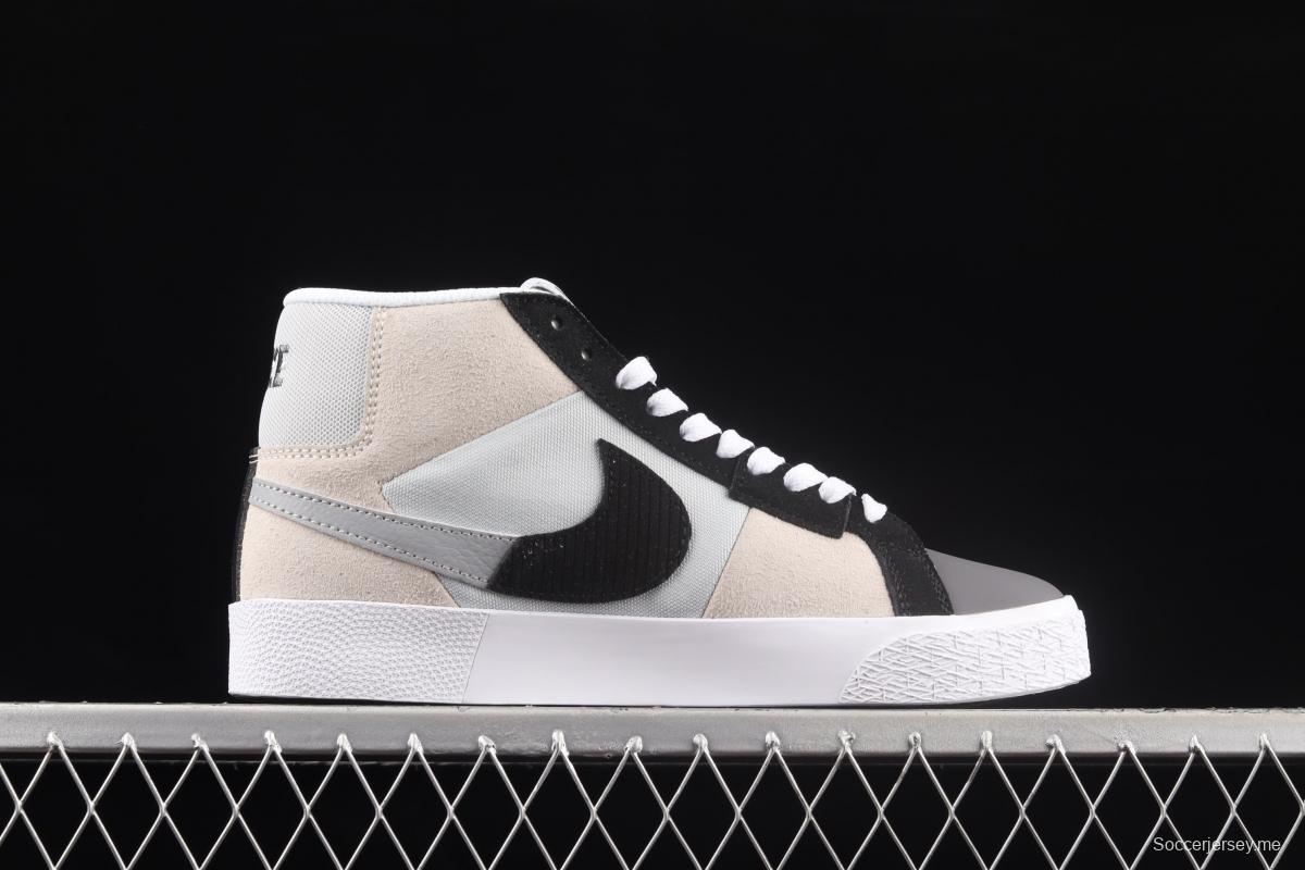 NIKE SB Zoom Blazer Mid PRM splicing broken hook leisure Zhongbang board shoes DA8854-700