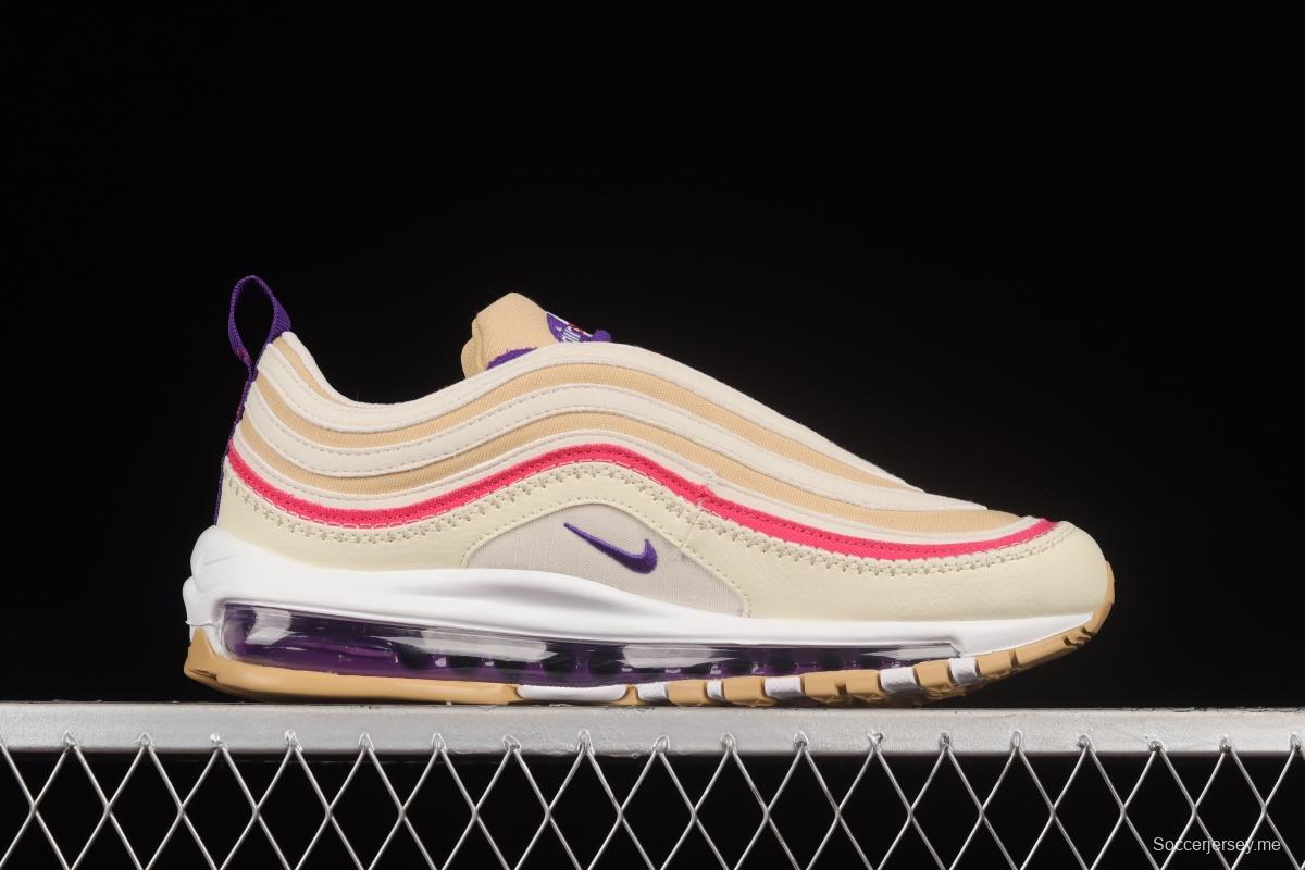 NIKE Air Max 97 Air Sprung Iron Grey Beige Embroidery Bullet Air Cushion Sports Running Shoes DH4759-200