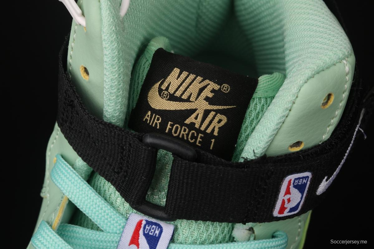 NIKE Air Force 1 High NBA Green Gum NBA Air Force High Top Green Leisure Board shoes CT2306-300