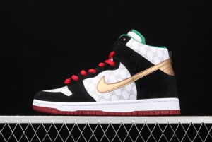 NIKE SB DUNK High Premium joint style SB buckle rebound fashion casual board shoes 313171-170