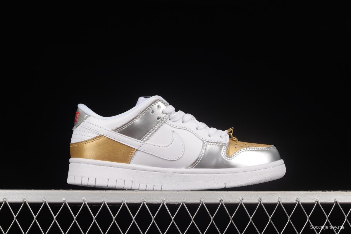 NIKE DUNK Low Metallic Golden Horn King SB Buckle Broken Backboard Fashion Casual Sneakers DH4403-700