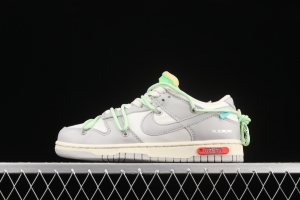 OFF-White x NIKE DUNK Low OW grey leisure sports skateboard shoes DM1602-108