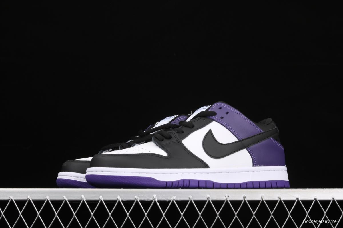 NIKE SB DUNK Low Court Purple black and purple North Carolina low-top leisure sports skateboard shoes BQ6817-500