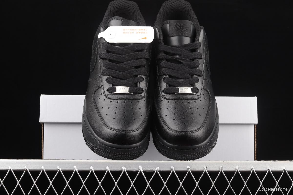 NIKE Air Force 1' 07 Low classic all-black low-top casual board shoes 315115-038