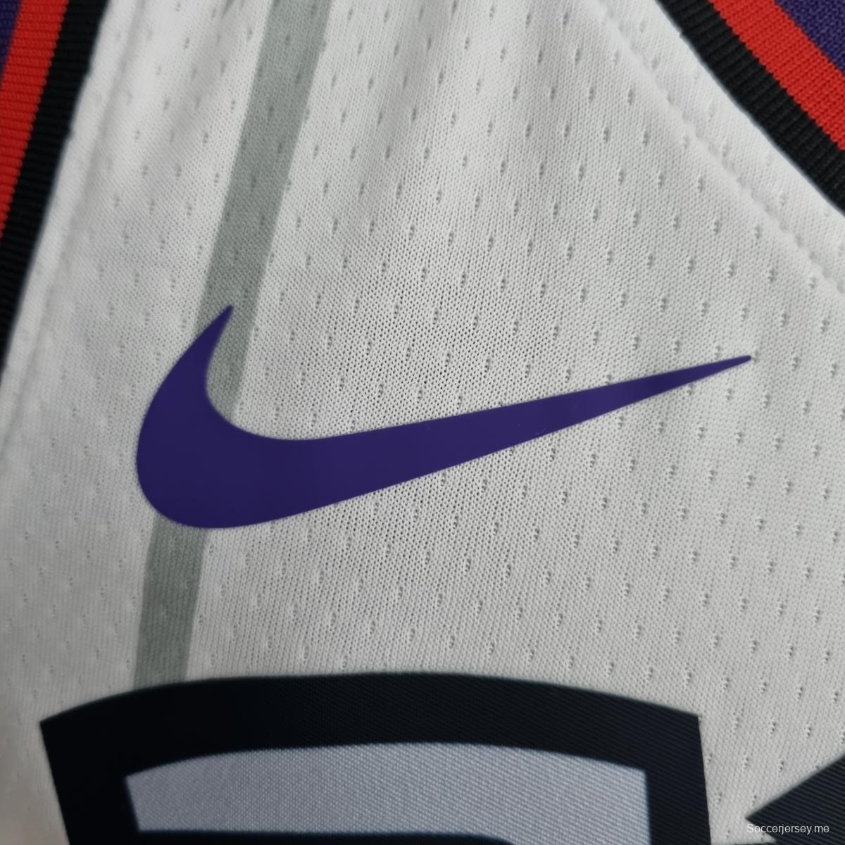 قميص تورونتو رابتورز تورونتو رابتورز سياكام #43 أبيض دوري كرة السلة الأمريكي للمحترفين
