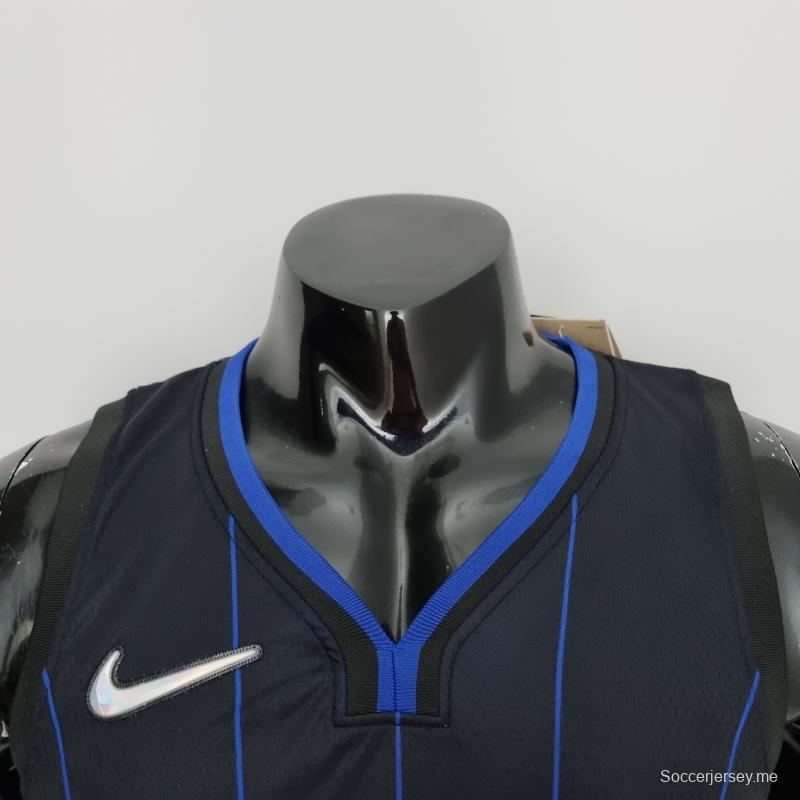 قميص أورلاندو ماغرادي 75th Anniversaryth 75th Anniversary McGrady #1 أورلاندو ماجيك ماجيك أسود اللون من الدوري الأمريكي للمحترفين
