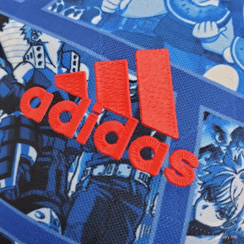 2021 الإصدار التذكاري لليابان 2021 القميص الأزرق
