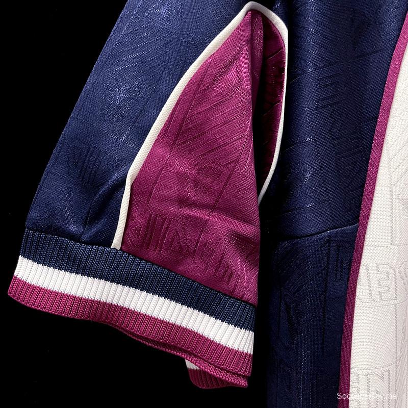 قميص وست هام آيرون مايدن أيرون مايدن لكرة القدم الرجعية لعام 1999
