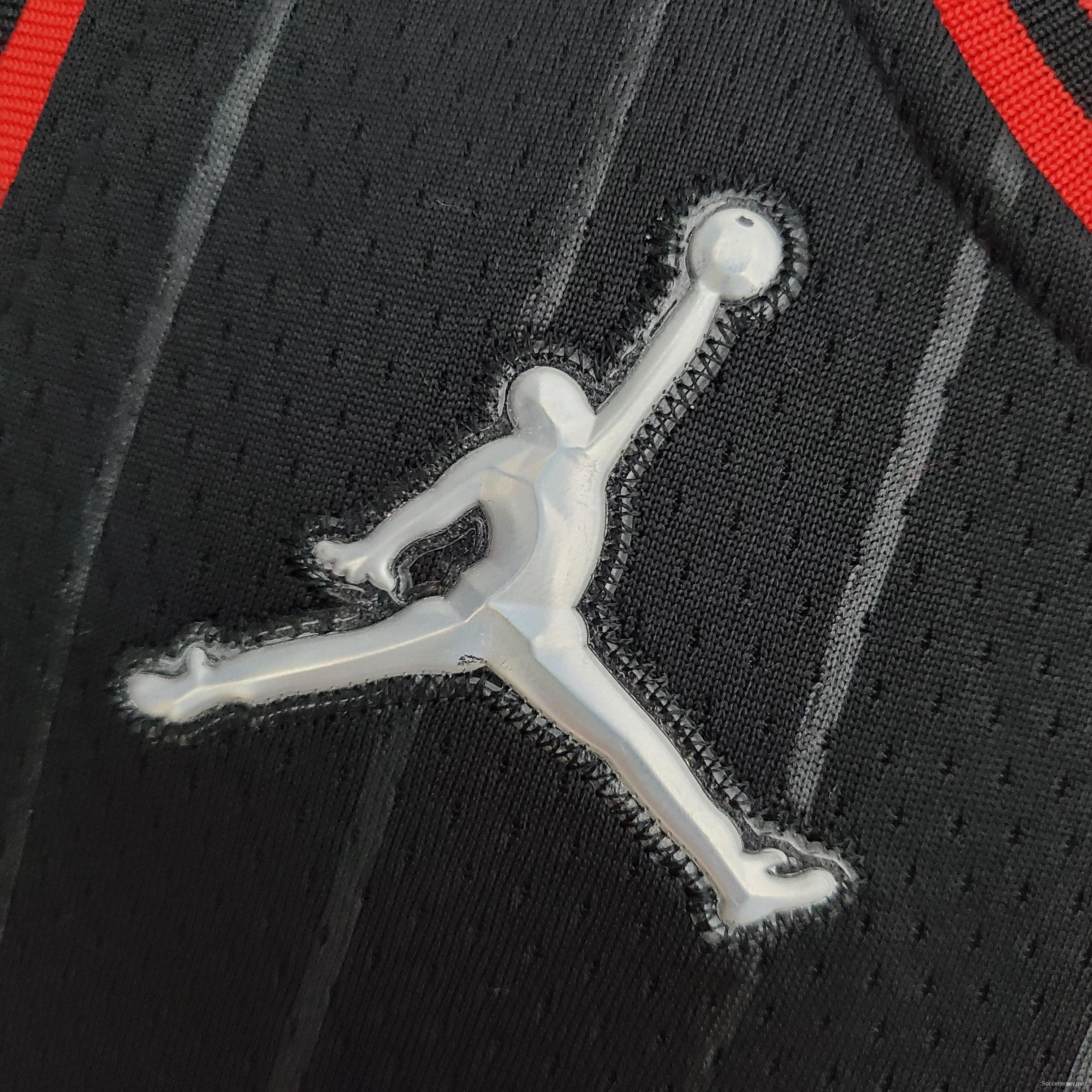 الذكرى ال 75 لقميص جوردان جوردان #23 بولز فلايرز فلايرز أسود من الدوري الأمريكي للمحترفين
