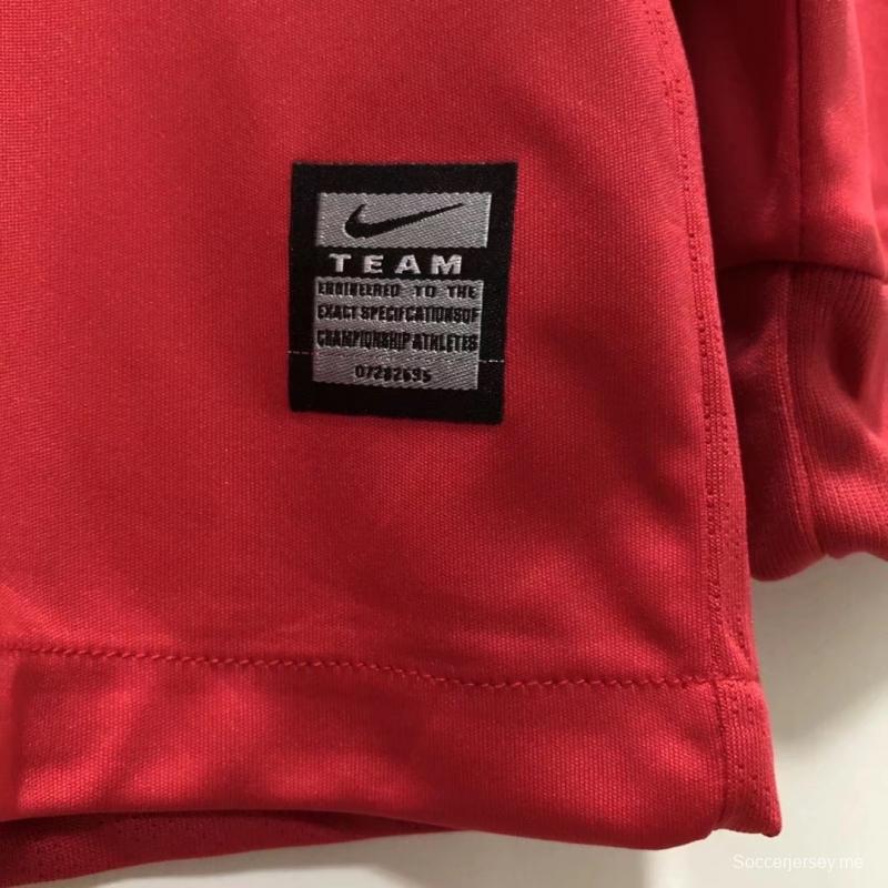 قميص ريترو 09/10 بأكمام طويلة الأكمام لمانشستر يونايتد
