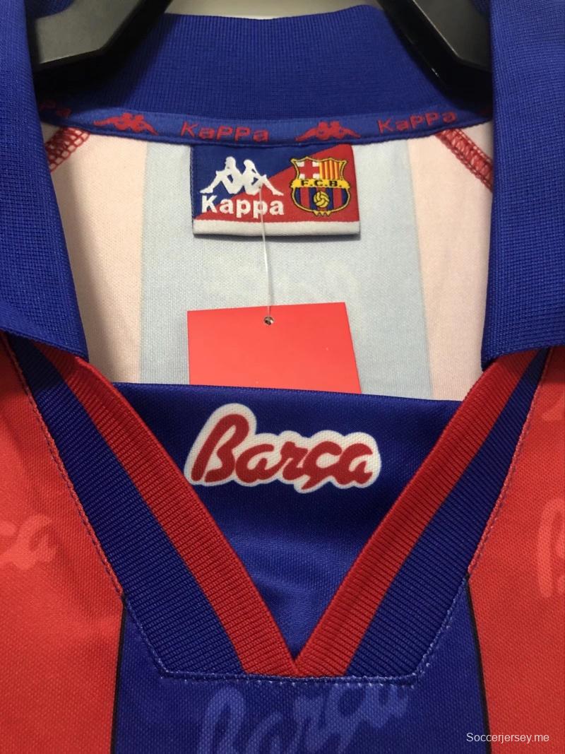 قميص قديم 96/97 ريترو برشلونة لكرة القدم الأساسي
