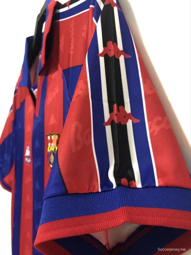 قميص قديم 96/97 ريترو برشلونة لكرة القدم الأساسي
