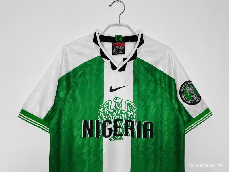 قميص المنتخب النيجيري لكرة القدم الأساسي 1996 ريترو 1996
