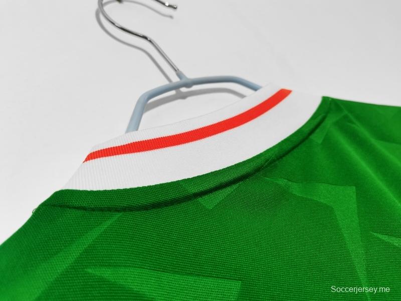 قميص أيرلندا القديم 1990/92 قميص أيرلندا الرئيسي لكرة القدم
