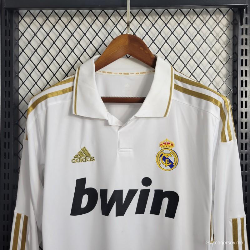 قميص ريترو ريال مدريد 11/12 طويل الأكمام طويل الأكمام للملعب
