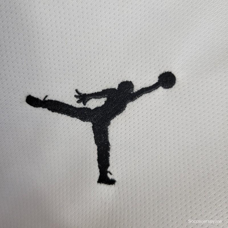 قميص ريترو بأكمام طويلة 18-19 باريس سان جيرمان أبيض دوري الأبطال
