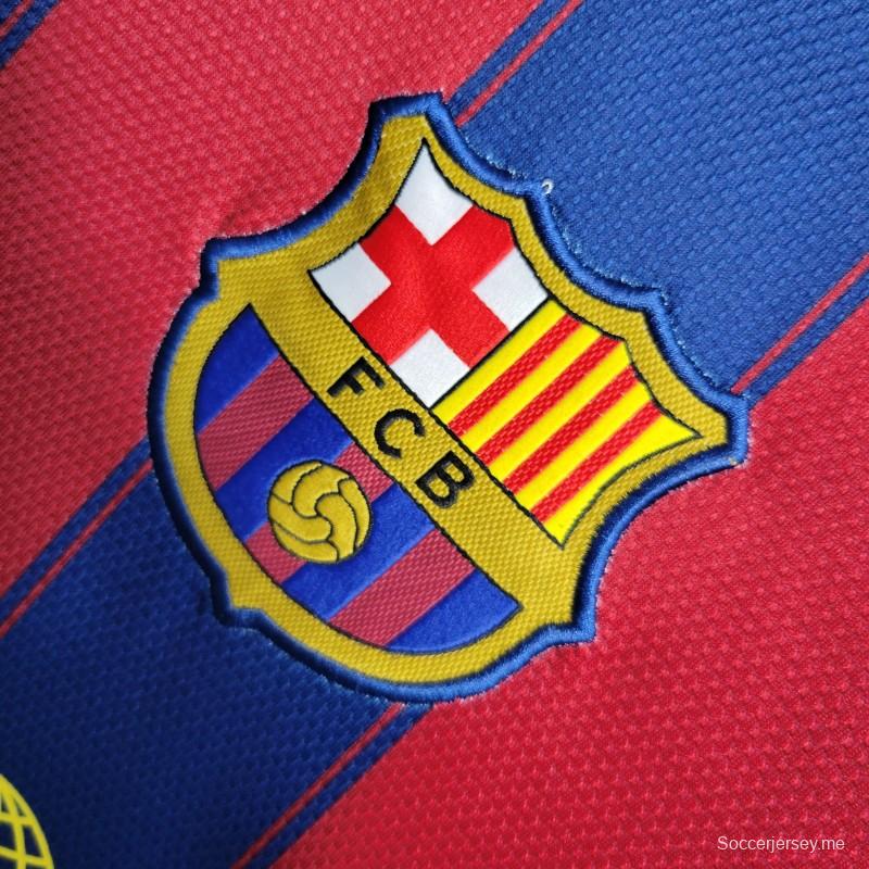 قميص كرة القدم الأساسي لبرشلونة 09-10 ريترو 09-10
