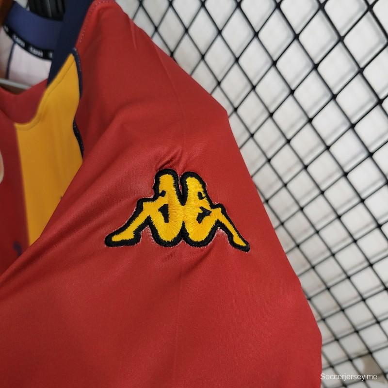 قميص روما 01/02 ريترو 01/02 قميص روما الأوروبي الأساسي
