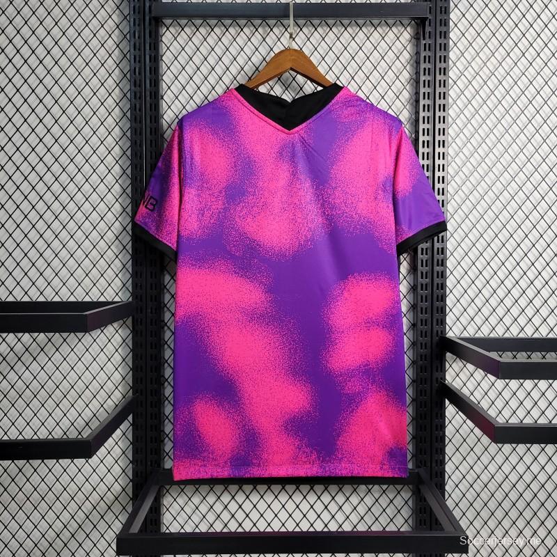 قميص ريترو 20/21 باريس سان جيرمان 4 وردي اللون الوردي
