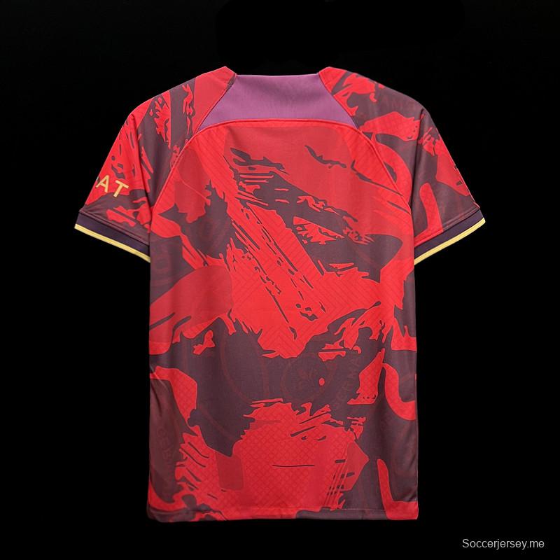 24/25 قميص باريس سان جيرمان الأحمر المميز
