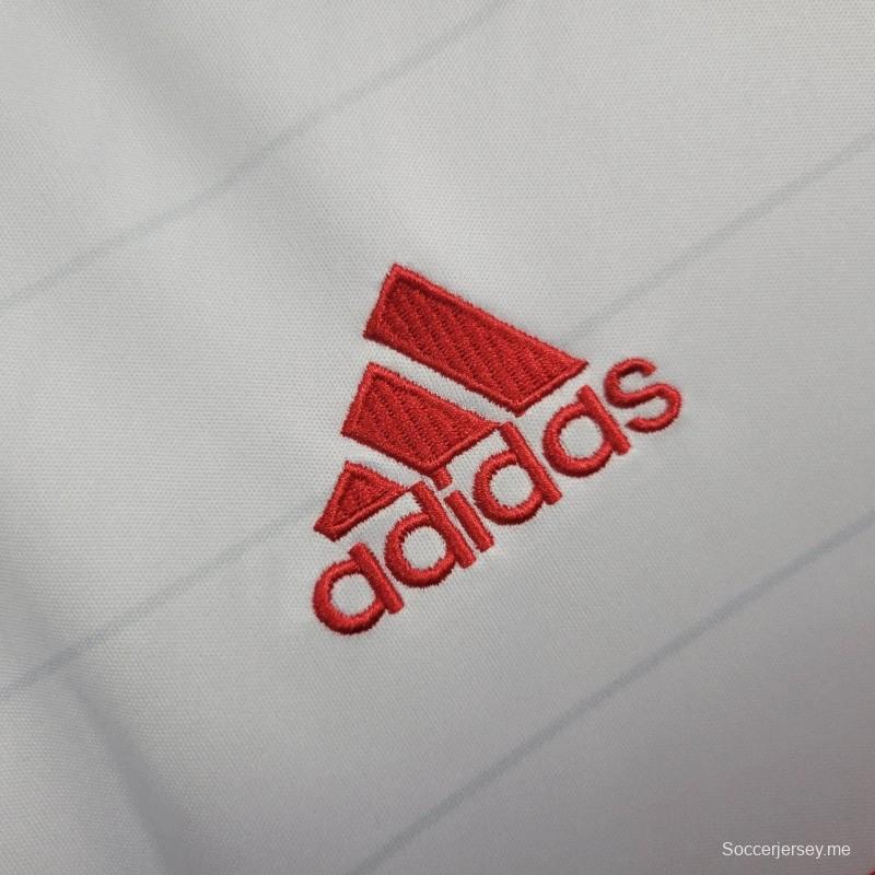 قميص أبيض ريترو 15/16 فلامنجو خارجي أبيض عتيق
