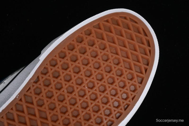 Vans Classics Knu Skool White Blue Brown Colorblock Chunky Tongue Skate Shoes - VN0009QCDMV