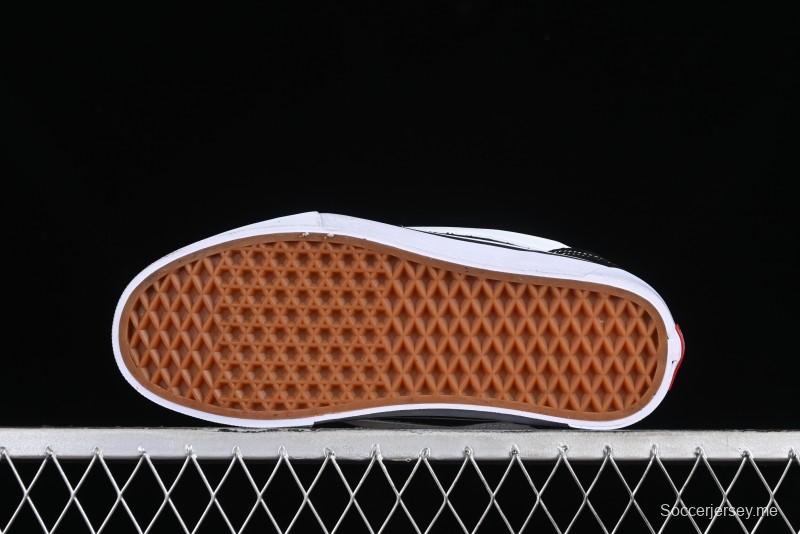 Vans Classics Knu Skool Coca-Cola Collaboration Black White Embroidery Chunky Tongue Sneakers - VN0009QC6BTI