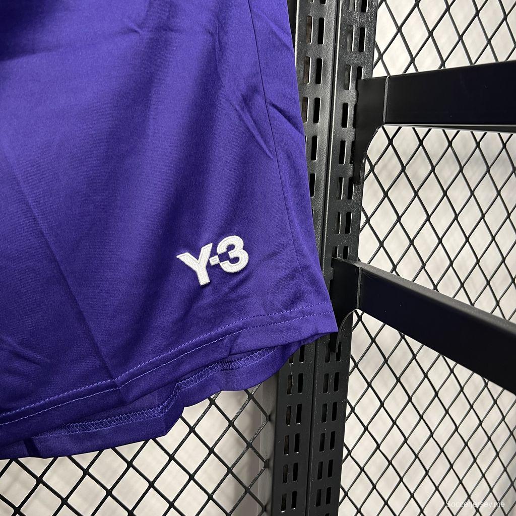 24/25 شورت ريال مدريد × Y3 بنفسجي إصدار خاص من ريال مدريد × Y3
