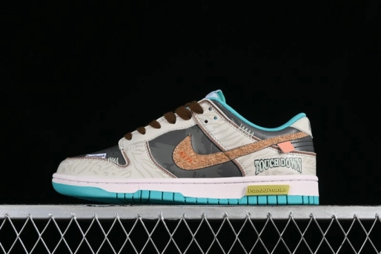 Nike Dunk Low Panda Prank Spring Touchdown Spring Forward Brown Green SB Strap Low Top Casual Skate Shoes - DV0834-101