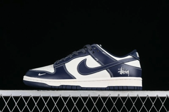 Nike SB Dunk Low Stussy Collaboration - Mark Line Starry Sky Anniversary High-End Custom Low-Top Casual Skate Shoes - BB9898-002