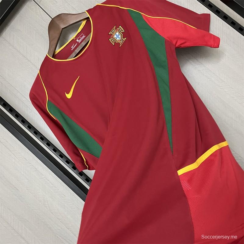 قميص منتخب البرتغال 2002 ريترو هوم جيرسي