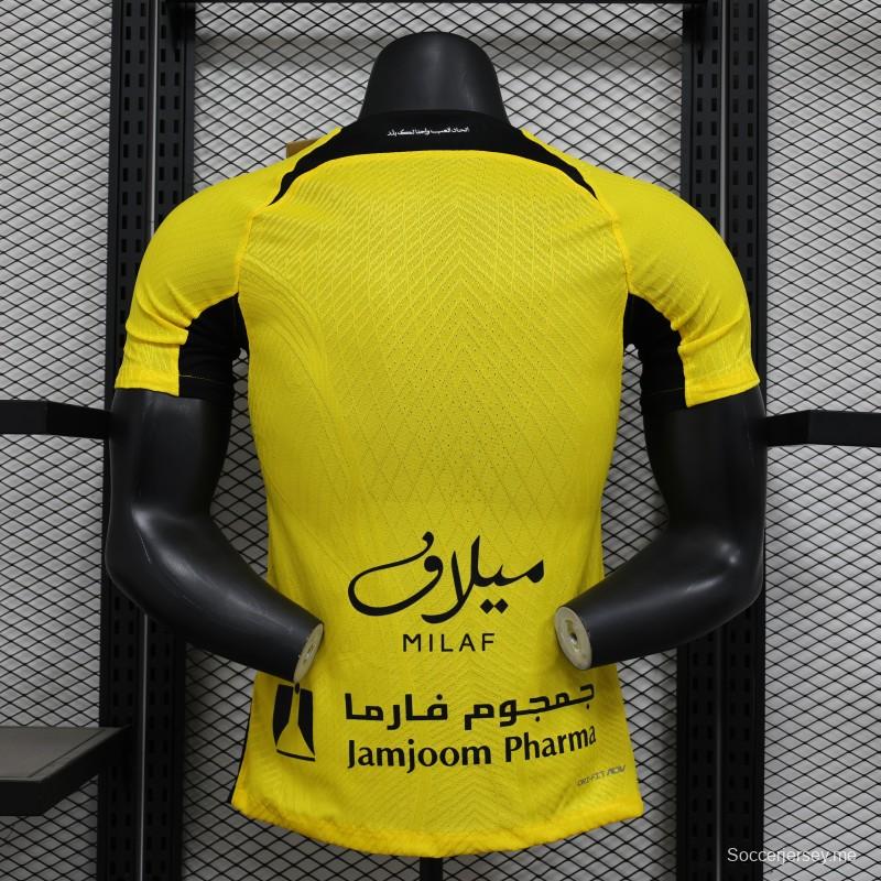 إصدار اللاعب 25/26 قميص نادي الاتحاد المنزلي
