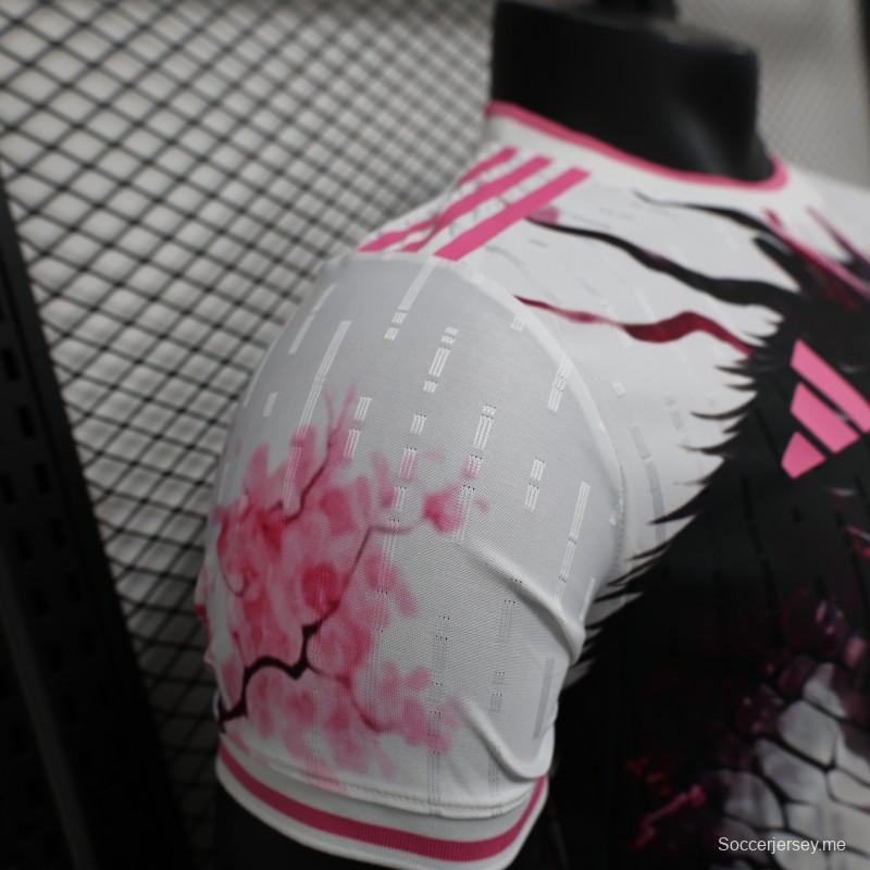 إصدار اللاعب 2024 قميص التنين ساكورا بولوسوم التنين الياباني الاختباري 2024