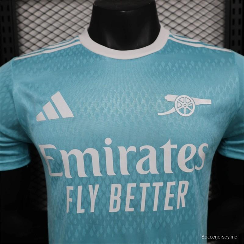 25/26 نسخة اللاعب 25/26 قميص تدريب أرسنال الرياضي الأزرق
