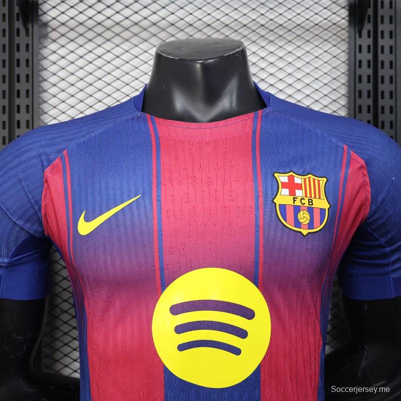نسخة اللاعب 25/26 قميص برشلونة الأساسي 25/26