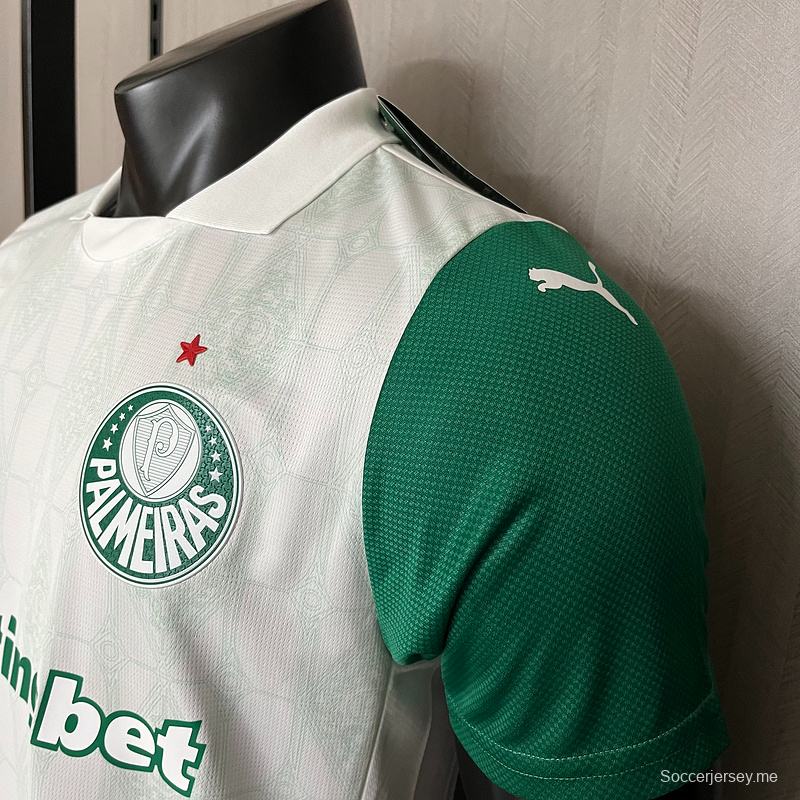 25/26 إصدار نسخة اللاعب بالميراس خارج أرضه S-XXXXL قميص بالميراس S-XXXXL
