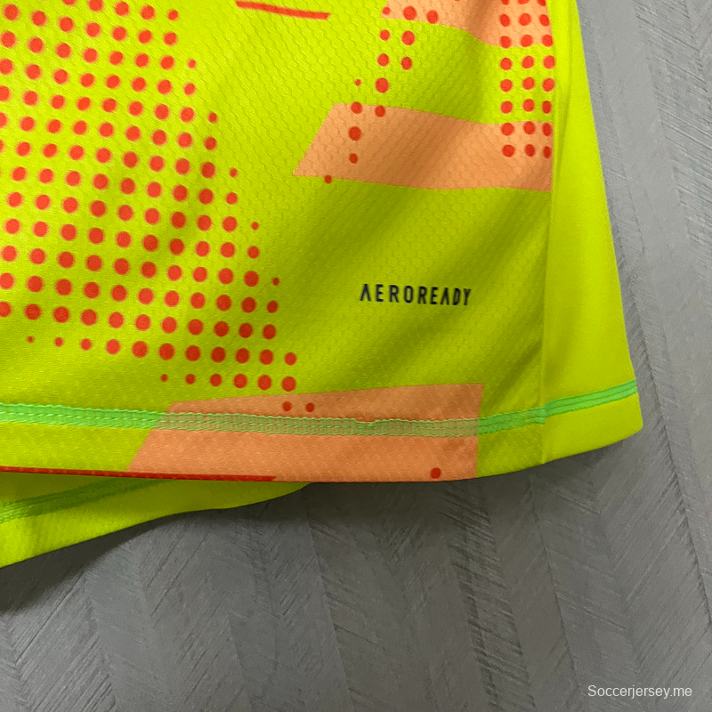 25/26 قميص حارس مرمى فلامنجو فلامنجو أخضر فلوري S-XXXXL