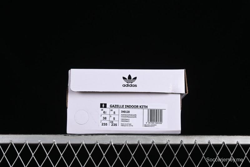 Adidas Originals Gazelle Indoor Kith Retro Casual Slip-Resistant Wear-Resistant Low-Top Sneakers - IH0120