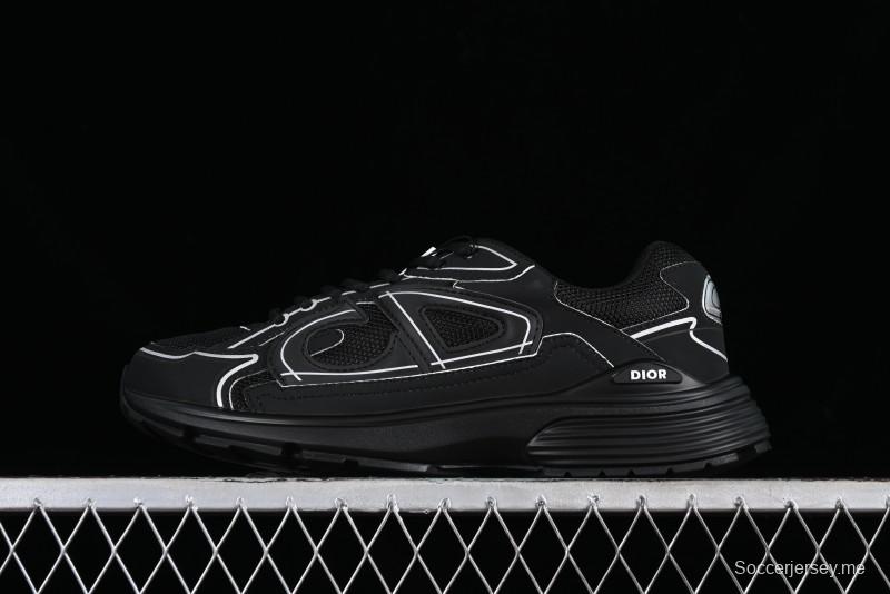 Dior B30 Sneakers with Reflective CD30 Logo and Lightweight Rubber Sole - CD30