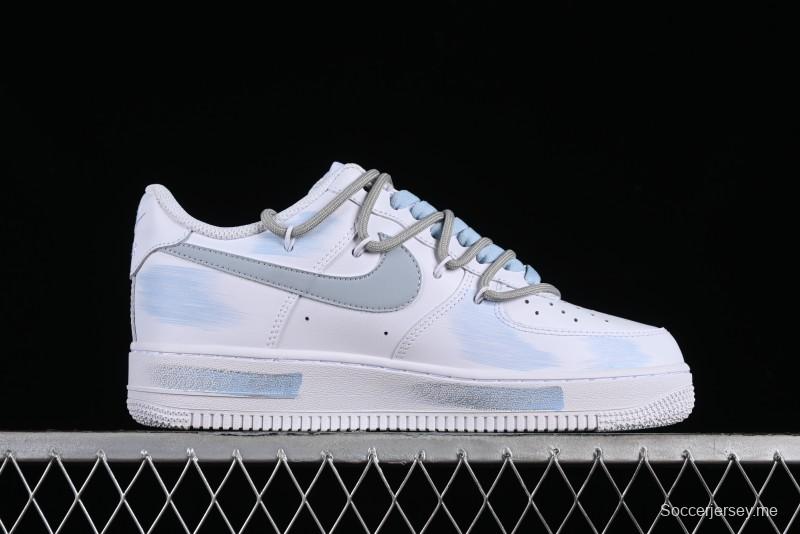 Nike Air Force 1 '07 Low Anime Theme Broken Swoosh Custom Spray Casual Sneakers - ZH0316-020