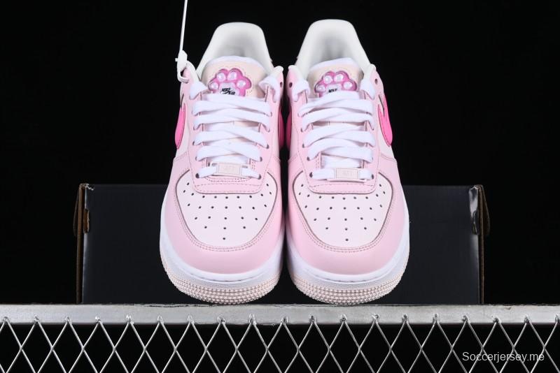Nike Air Force 1 '07 Low White Pink Casual Sneakers - HM3696-661