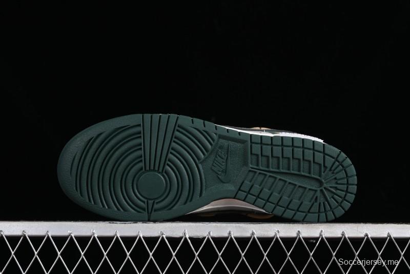 Nike Dunk Low Panda Prank Jungle Crossing - Green Wild Floating Abyss Beige Brown Green SB Lace-Up Low-Top Casual Skate Shoes - FD0350-133