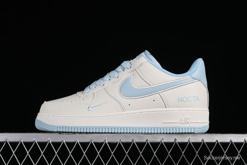 Nike Nocta x Nike Air Force 1 '07 Low Casual Sneakers with 3M Reflective Details and Full-Length Air Cushion - NO0224-026