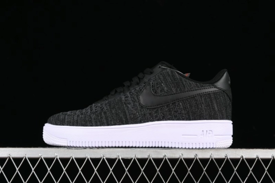 Nike Air Force 1 '07 Low 2.0 Black Flyknit Casual Sneakers - CI0051-300