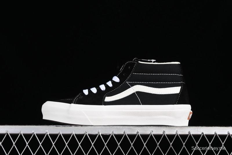 Vans SK8-Hi VR3 Eco-Friendly Black & White Mid-Top Classic Casual Canvas Shoes - VN0A4UWIVNE