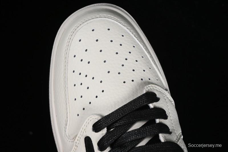 Nike Travis Scott x Fragment Design x Jordan Air Jordan 1 Low OG SP AJ1 LV Beige Black Red Casual Sneakers - LX1988-700